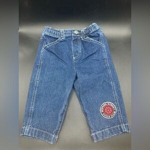 Vintage Sesame Street Cycle Club Denim Jeans Size 12 Months Boys Y2K